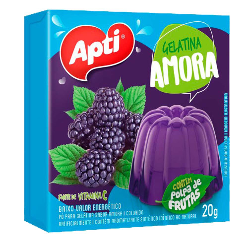 GELATINA APTI 20GR AMORA - CX COM 36 UN