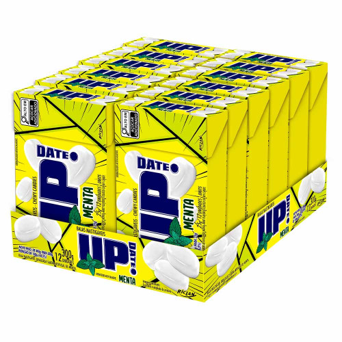 BALA MASTIGÁVEL RICLAN UP DATE MENTA 25 GR - DP COM 12 UN