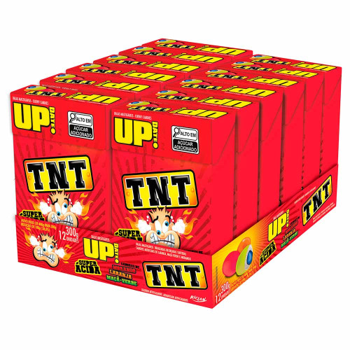 BALA MASTIGÁVEL RICLAN UP DATE TNT SORTIDA 25GR - DP COM 12 UN 