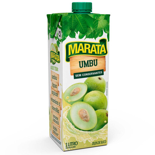 SUCO NÉCTAR MARATÁ 1 LITRO UMBU - CX COM 12 UN
