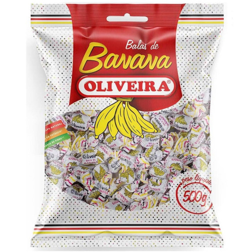 BALA DE BANANA OLIVEIRA 500GR - UNIDADE