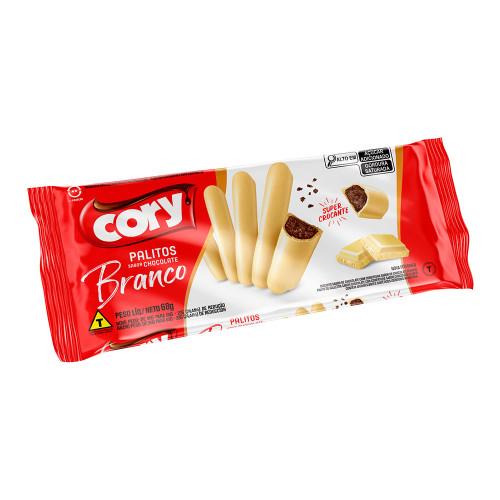 PALITOS CORY BRANCO 68GR - CX COM 30 UN