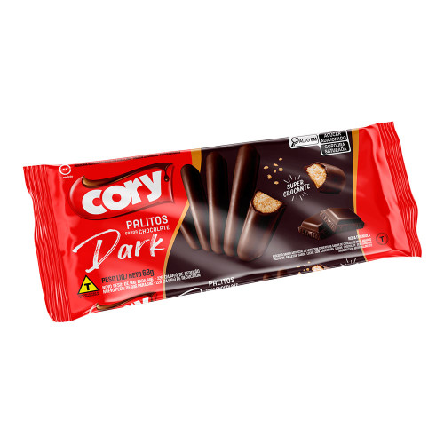 PALITOS CORY DARK 68GR - CX COM 30 UN