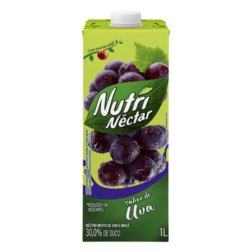 SUCO NUTRINÉCTAR 1 LITRO UVA - CX COM 6 UN