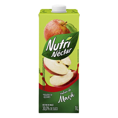 SUCO NUTRINÉCTAR 1 LITRO MAÇÃ- CX COM 6 UN