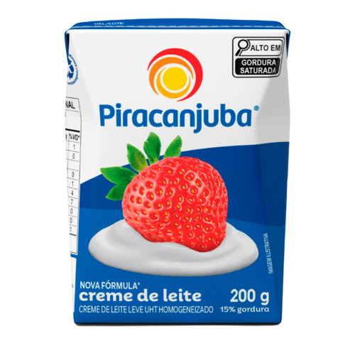 CREME DE LEITE PIRACANJUBA 200GR - CX COM 27 UN