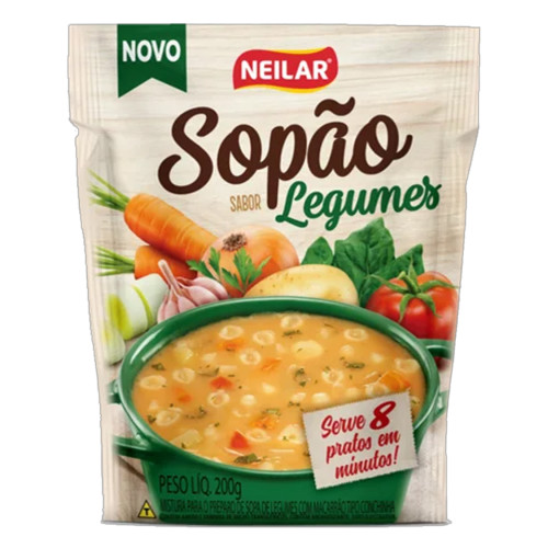 SOPÃO NEILAR 200GR LEGUMES - DP COM 16 UN