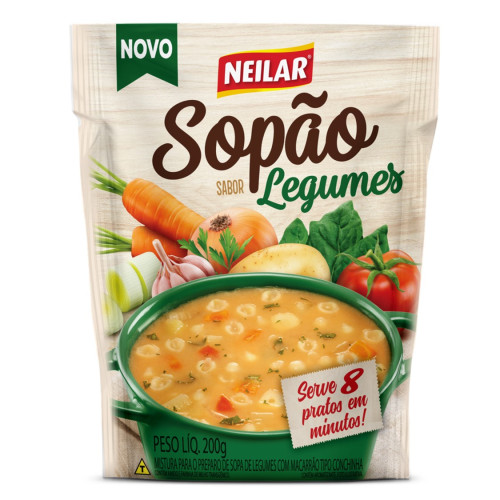 SOPÃO NEILAR 200GR LEGUMES - DP COM 16 UN