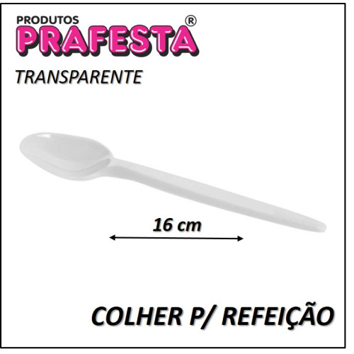 COLHER P/ REFEICAO PRAFESTA C/50UN - PREMIUM CX COM 20 PC