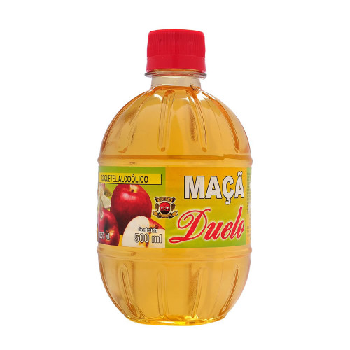 CACHAÇA DUELO 500ML MAÇÃ - CX COM 12 UN