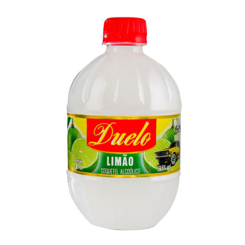 CACHAÇA DUELO 500ML LIMÃO - CX COM 12 UN