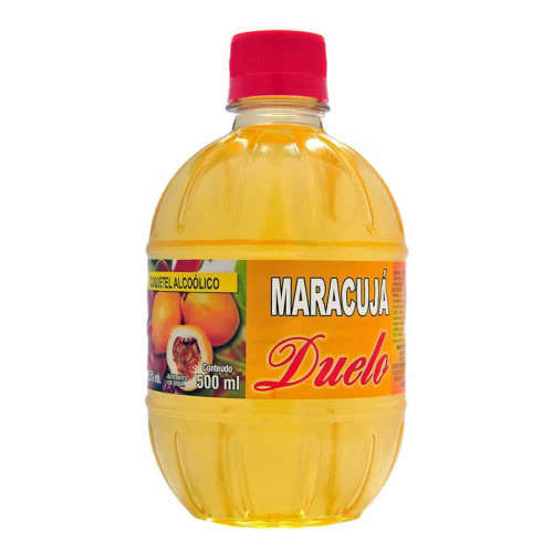 CACHAÇA DUELO 500ML MARACUJÁ - CX COM 12 UN