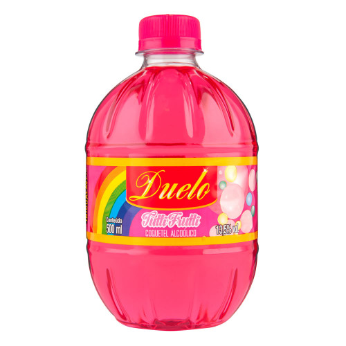 CACHAÇA DUELO 500ML TUTTI FRUTTI - CX COM 12 UN