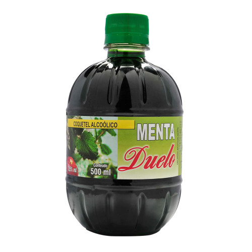 CACHAÇA DUELO 500ML MENTA - CX COM 12 UN