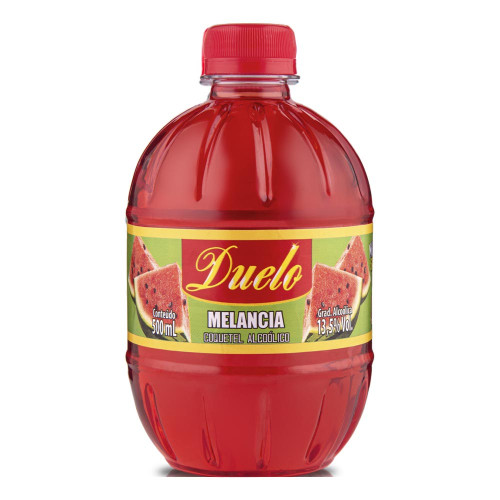 CACHAÇA DUELO 500ML MELANCIA - CX COM 12 UN