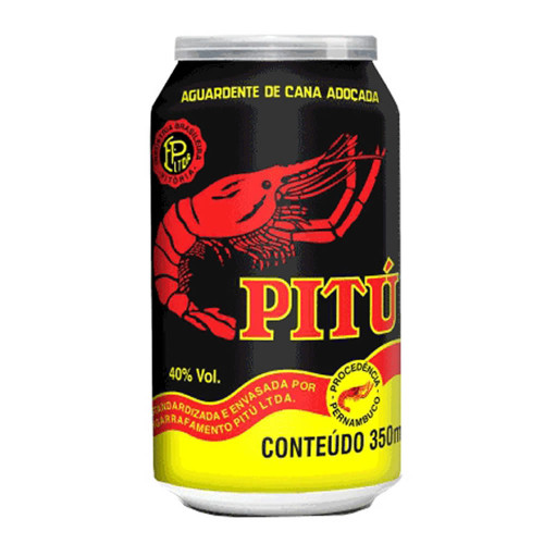 CACHAÇA PITÚ LATA 350ML TRADICIONAL - CX COM 12 UN