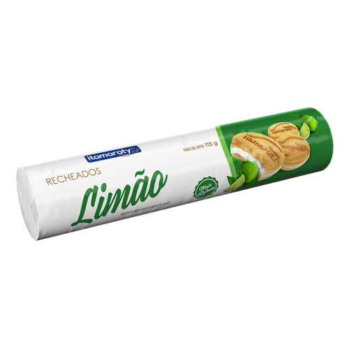 BISCOITO RECHEADO ITAMARATY 115GR LIMÃO - CX COM 30 UN