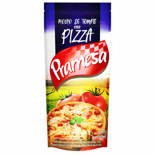 MOLHO DE TOMATE PRAMESA PIZZA SACHÊ 300GR - CX COM 36 UN