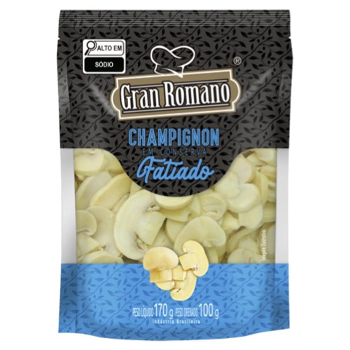 CHAMPIGNON GRAN ROMANO 100GR  FATIADO - CX COM 30 UN