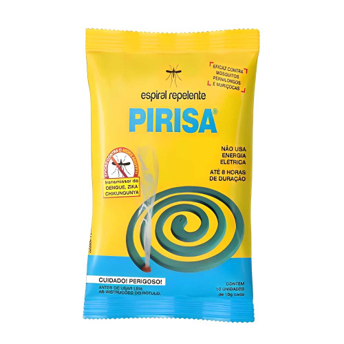ESPIRAL REPELENTE PIRISA C/ 10 ESPIRAIS - UNIDADE