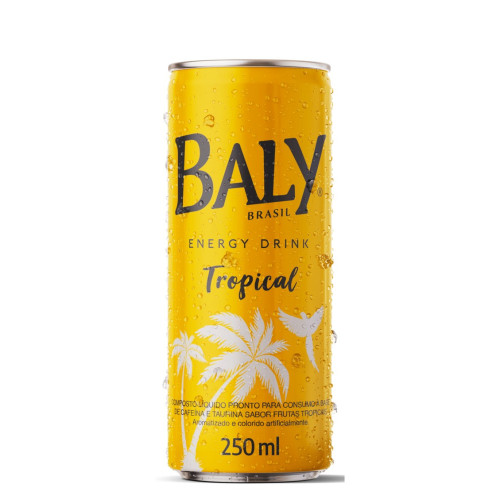 ENERGÉTICO BALY LATA 250ML TROPICAL - FD COM 6 UN