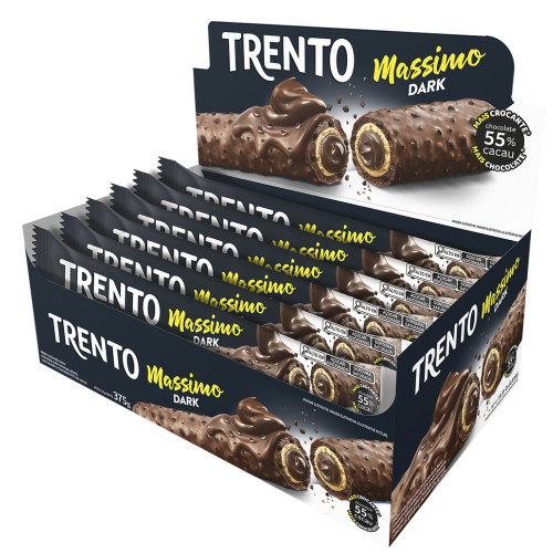 CHOCOLATE TRENTO PECCIN MASSIMO 25GR DARK - DP COM 15 UN