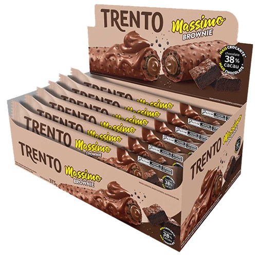 CHOCOLATE TRENTO PECCIN MASSIMO 25GR BROWNIE - DP COM 15 UN