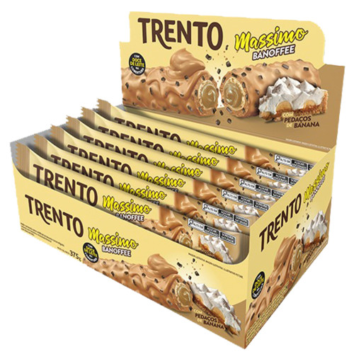 CHOCOLATE TRENTO PECCIN MASSIMO 25GR BANOFFEE - DP COM 15 UN