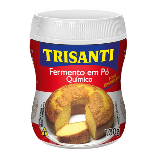 FERMENTO QUÍMICO TRISANTI 100GR EM PÓ - PC COM 12 UN