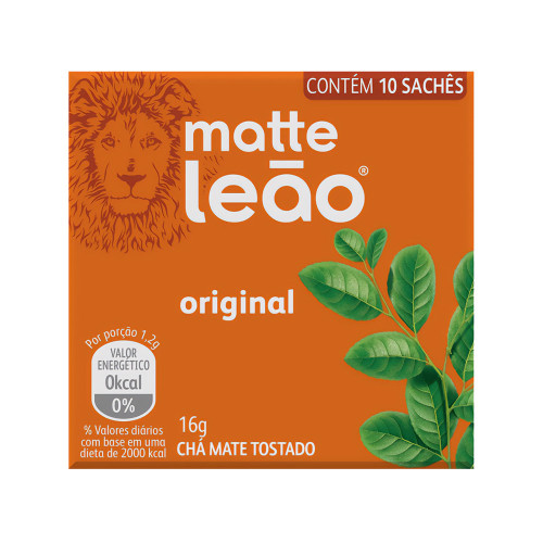 CHÁ MATTE LEÃO SACHÊ 1X10X16GR NATURAL - CX COM 10 DP