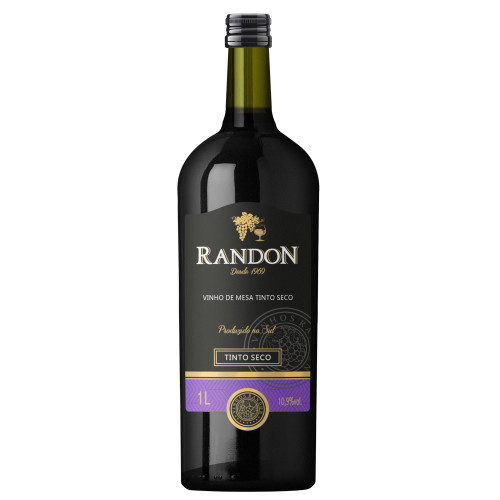 VINHO RANDON 1 LITRO TINTO SECO - CX COM 12 UN