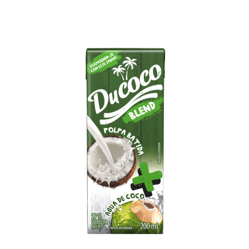 ÁGUA DE COCO DUCOCO 200ML  BLEND - CX COM 27 UN