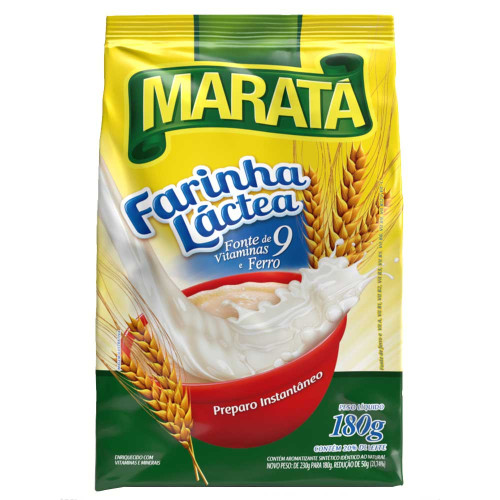 FARINHA LÁCTEA MARATÁ 180GR - CX COM 12 UN
