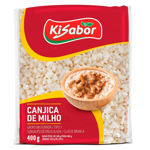 CANJICA BRANCA KISABOR 400GR - PC COM 12 UN