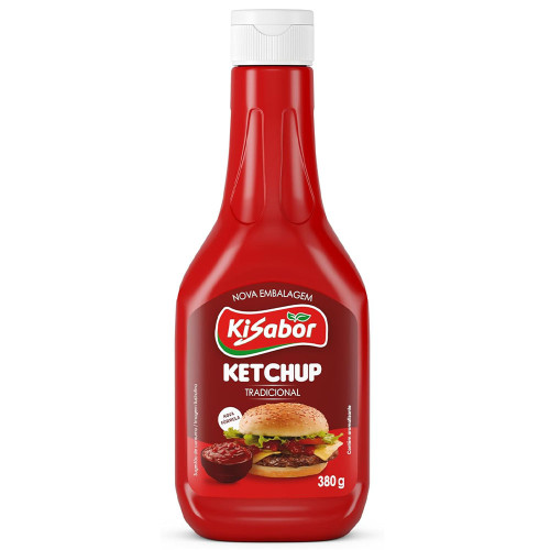 KETCHUP KISABOR 380GR TRADICIONAL - CX COM 12 UN