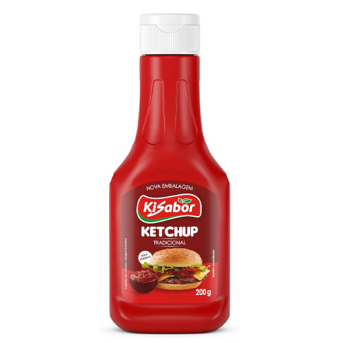 KETCHUP KISABOR 200GR TRADICIONAL - CX COM 12 UN