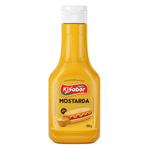 MOSTARDA AMARELA  KISABOR 180GR - CX COM 12 UN