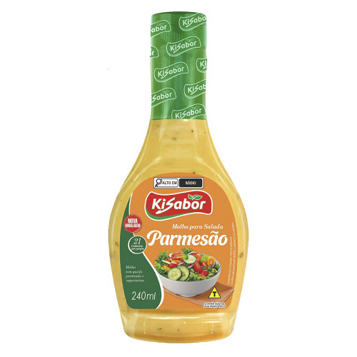 MOLHO P/ SALADA KISABOR 240ML PARMESÃO - CX COM 12 UN