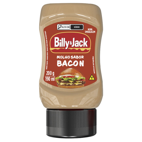 MOLHO BILLY & JACK BACON KISABOR 200GR - CX COM 12 UN