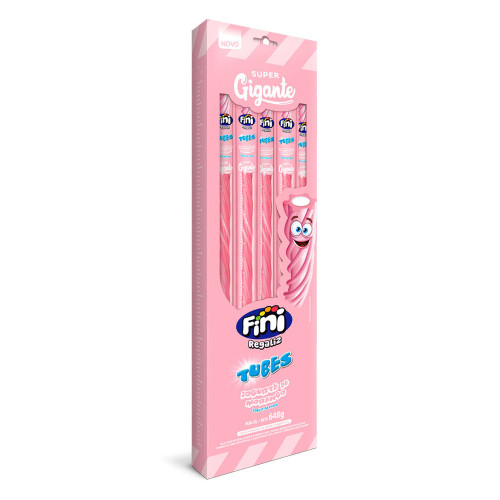 TUBES FINI GIGANTE 27GR IOGURTE DE MORANGO - DP COM 24 UN