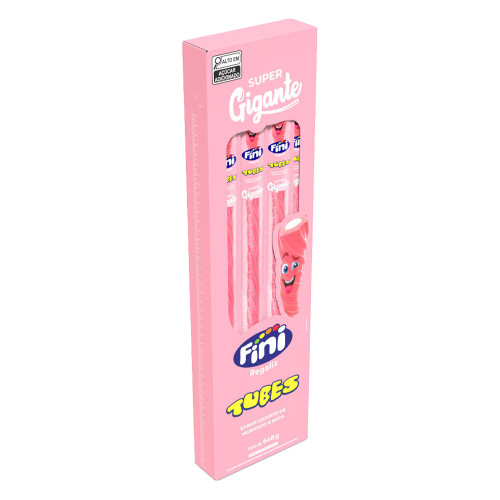 TUBES FINI GIGANTE 27GR IOGURTE DE MORANGO - DP COM 24 UN