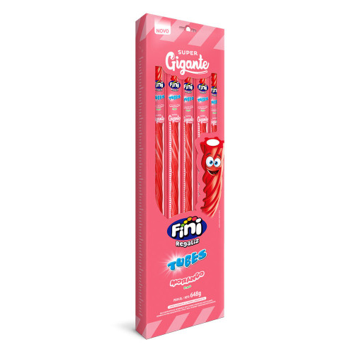 TUBES FINI GIGANTE 27GR MORANGO - DP COM 24 UN