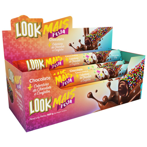 CHOCOLATE LOOK MAIS ITAMARATY 20GR FESTA - DP COM 20 UN