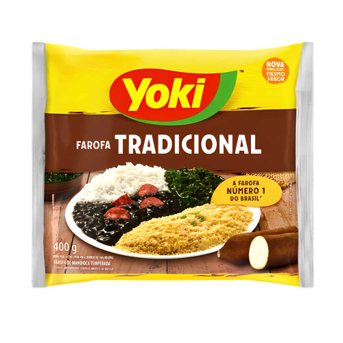 FAROFA YOKI 400GR TRADICIONAL - CX COM 24 UN