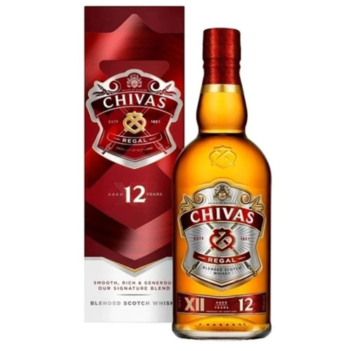 WHISKY CHIVAS REGAL 1 LITRO 12 ANOS - UNIDADE