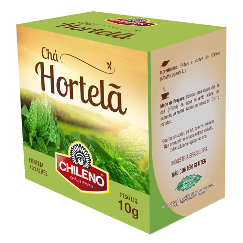 CHÁ CHILENO SACHÊ 1X10X10GR HORTELÃ - PC COM 12 DP