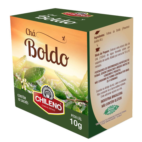 CHÁ CHILENO SACHÊ 1X10X10GR BOLDO - PC COM 12 DP