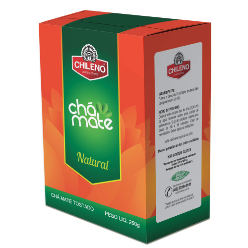 CHÁ MATE CHILENO 250GR NATURAL - CX COM 12 DP