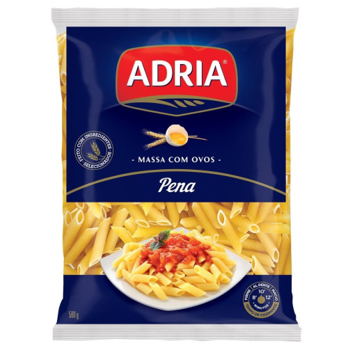 MACARRÃO ADRIA 500GR PENA - FD COM 20 UN