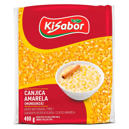 CANJICA AMARELA KISABOR 400GR - PC COM 12 UN